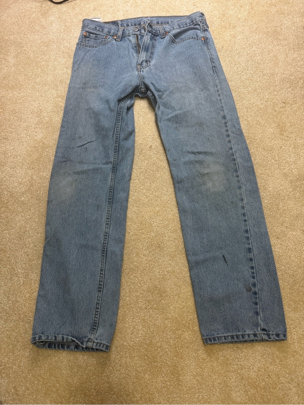 Levi's 505 Men's Straight Jeans in Light Blue Denim 32x32
